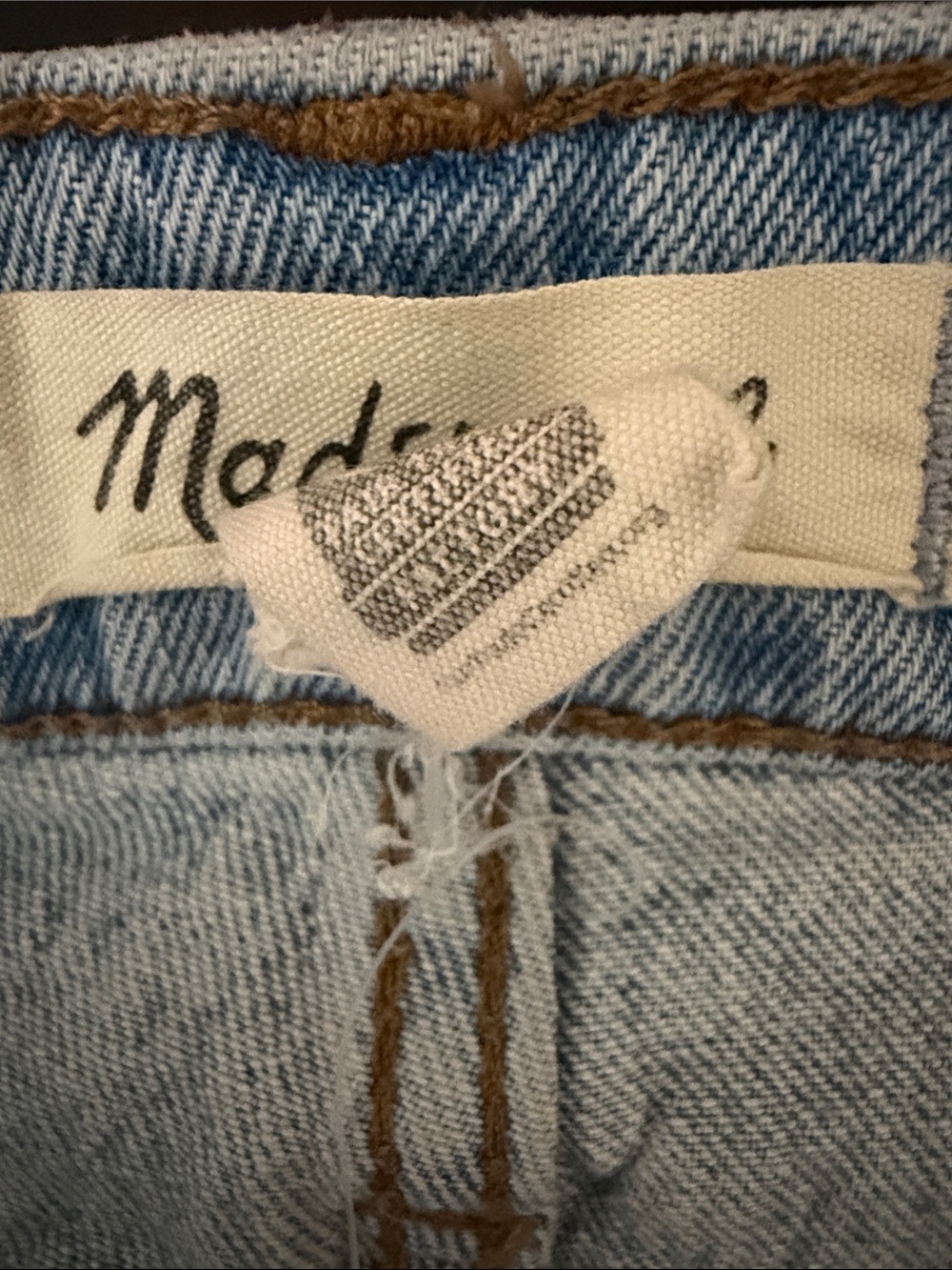 Madewell The Superwide-Leg Jeans in Light Blue Distressed 26P - Picture 5 of 10